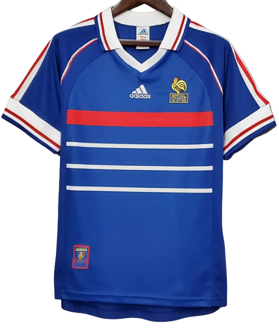 Camisa I Seleção da França 1998 Adidas retro 